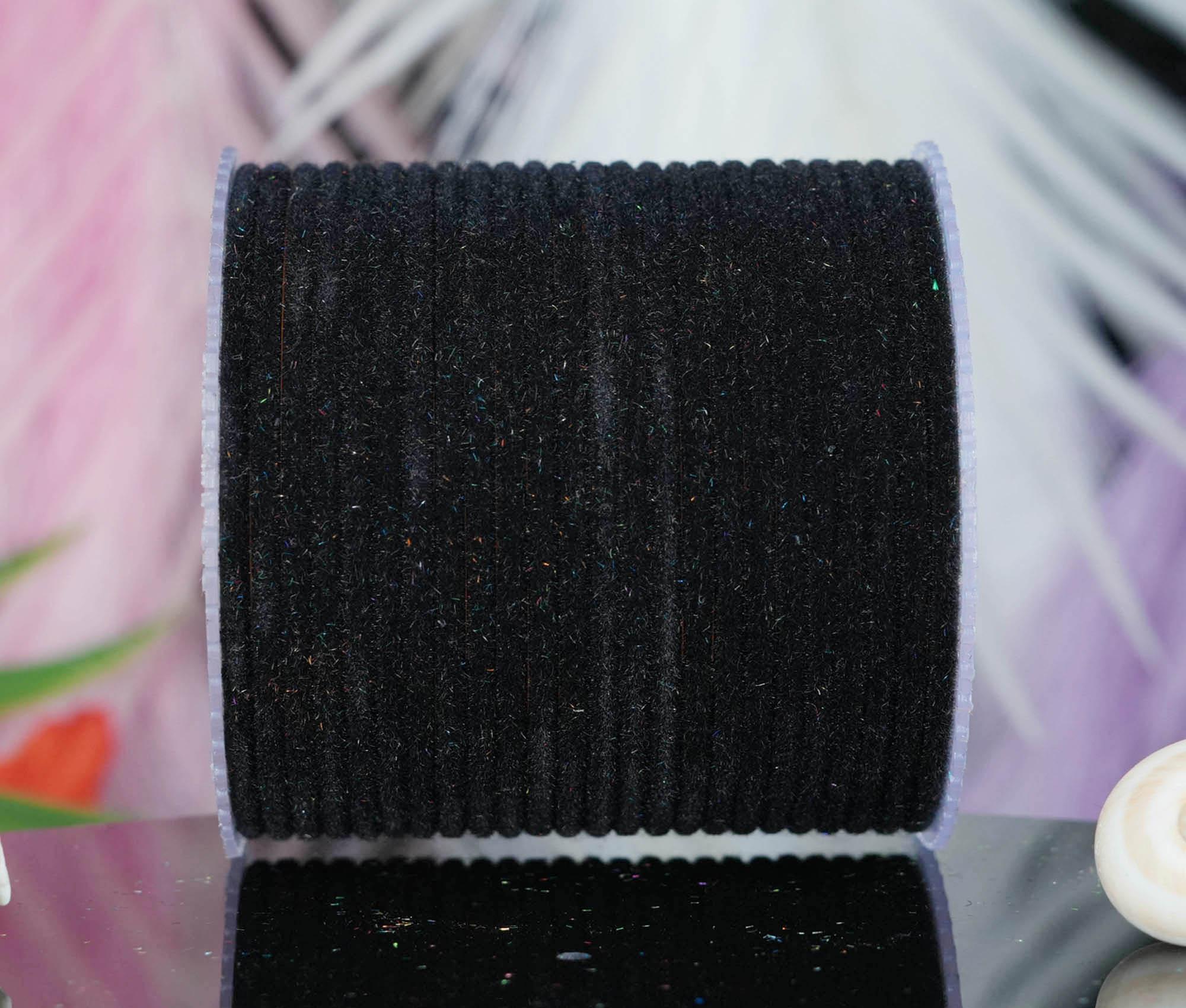 Black Velvet Metal Bangles for Women & Girls (Pack of 24) - The Golden Cascade